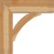 Ekena Millwork Thorton Block Rough Sawn Bracket, Western Red Cedar, 6"W x 26"D x 26"H BKT06X26X26THR05RWR - alternate 2